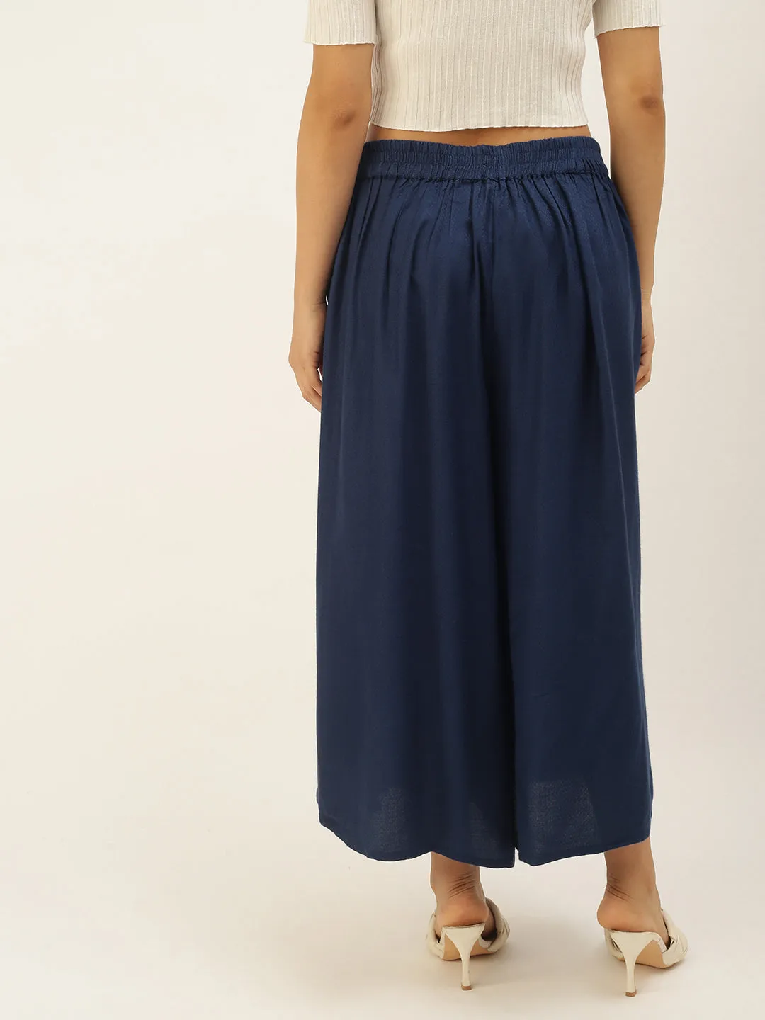 Women's Culottes Navy Blue