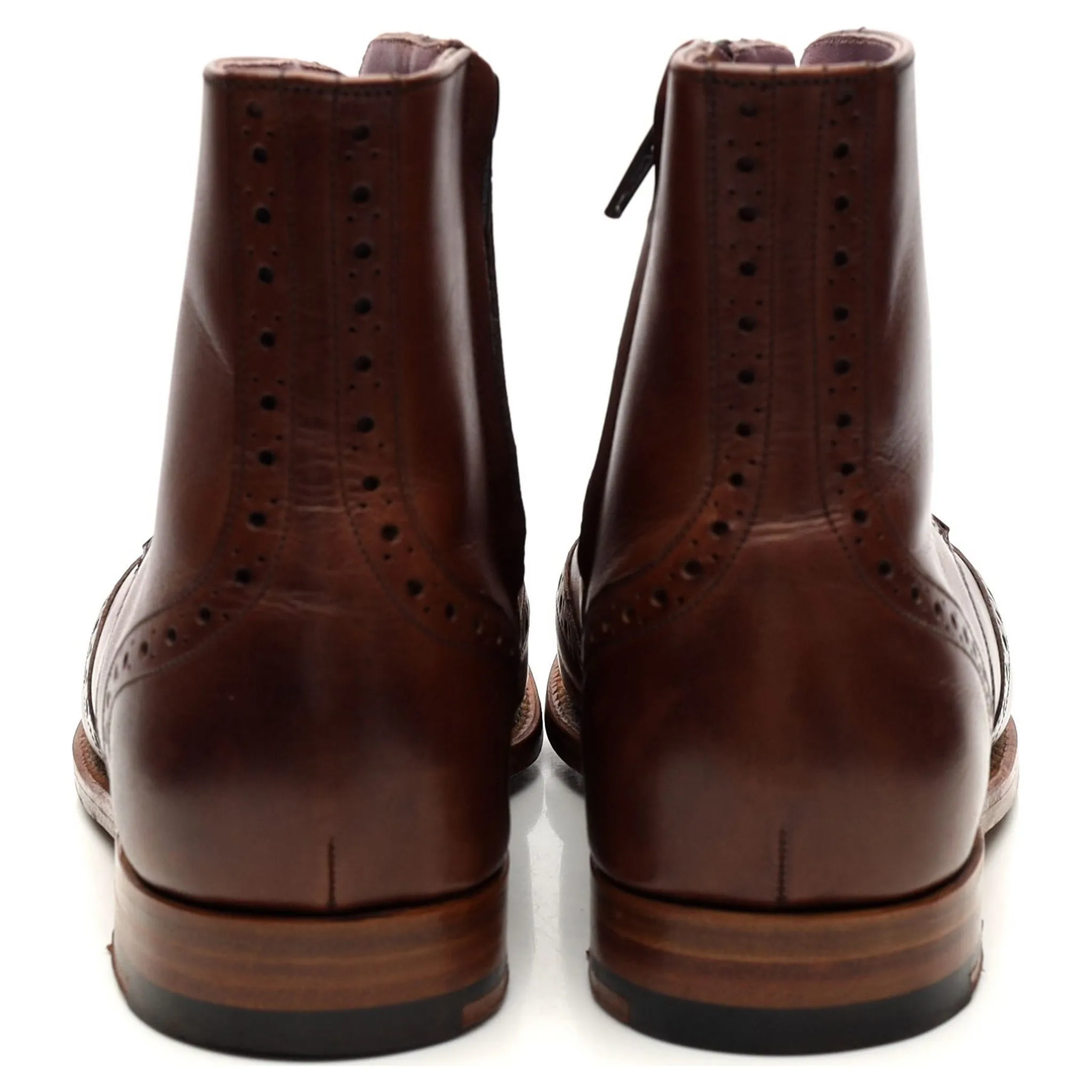 Women's 'Faye' Brown Leather Boots UK 6 D