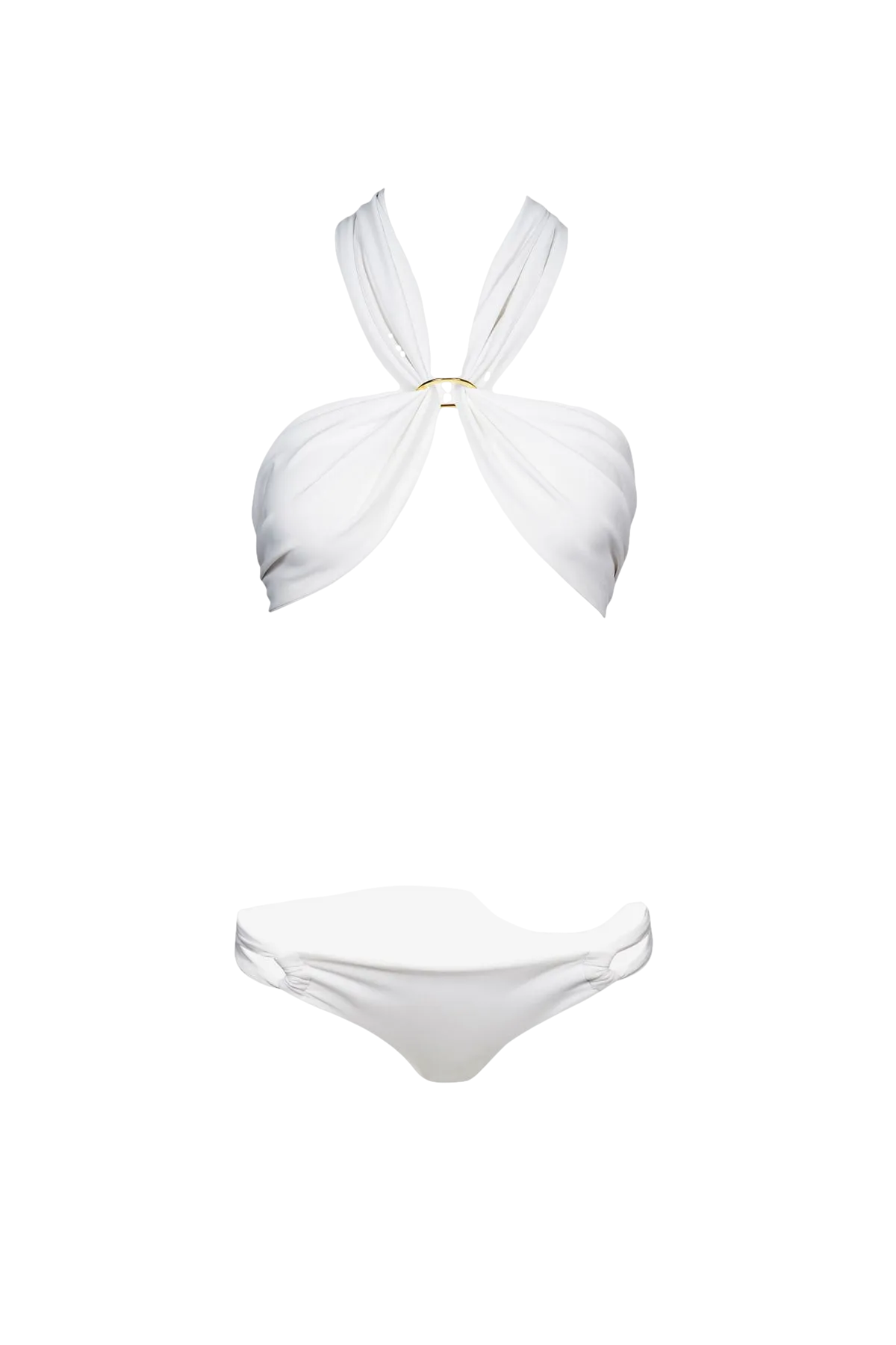 Wrap Bikini in White - Top