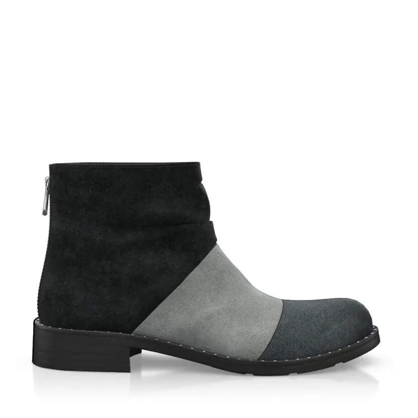 Wrinkled Ankle Boots 7693