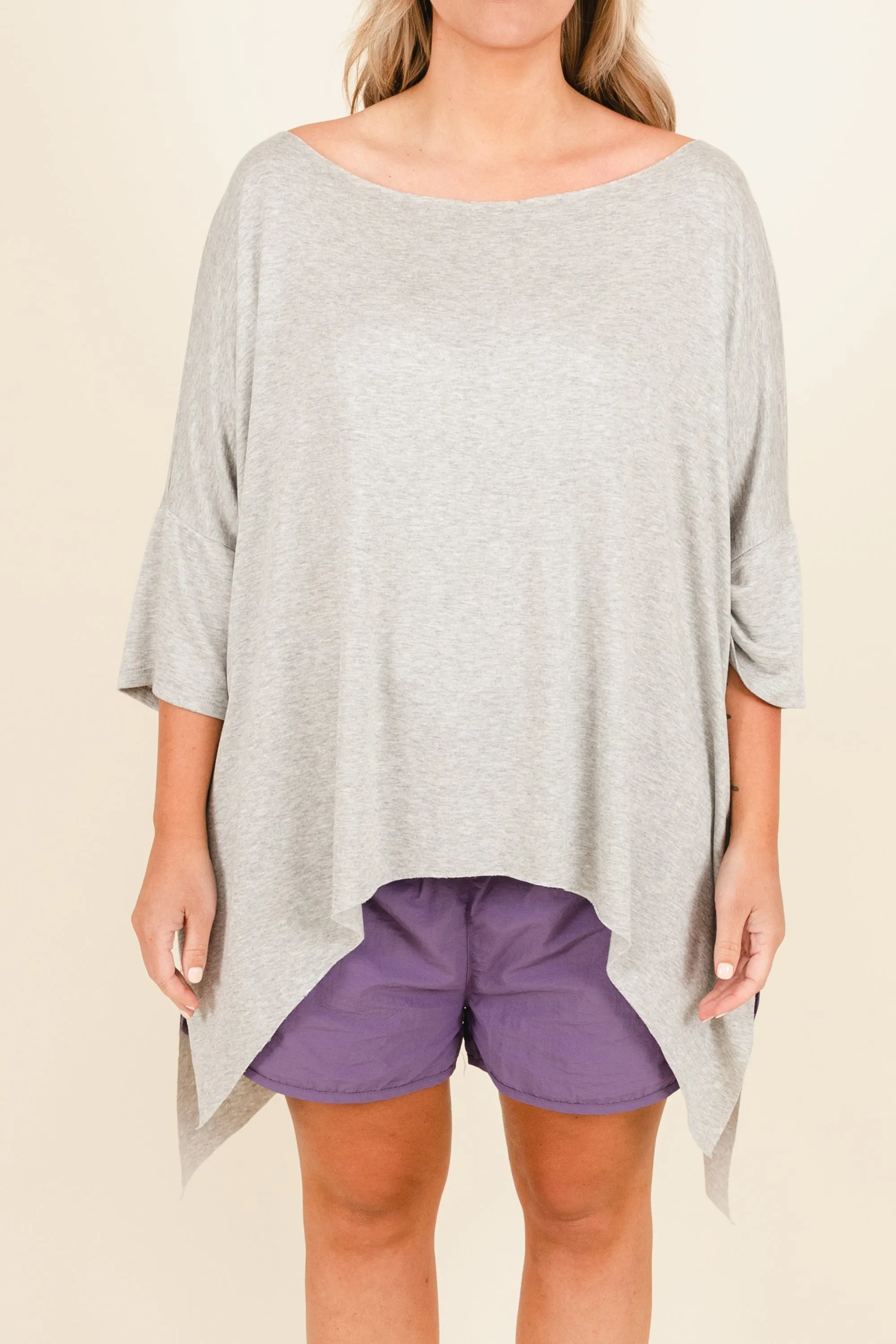 Your Point Of View Tunic, Heather Grey