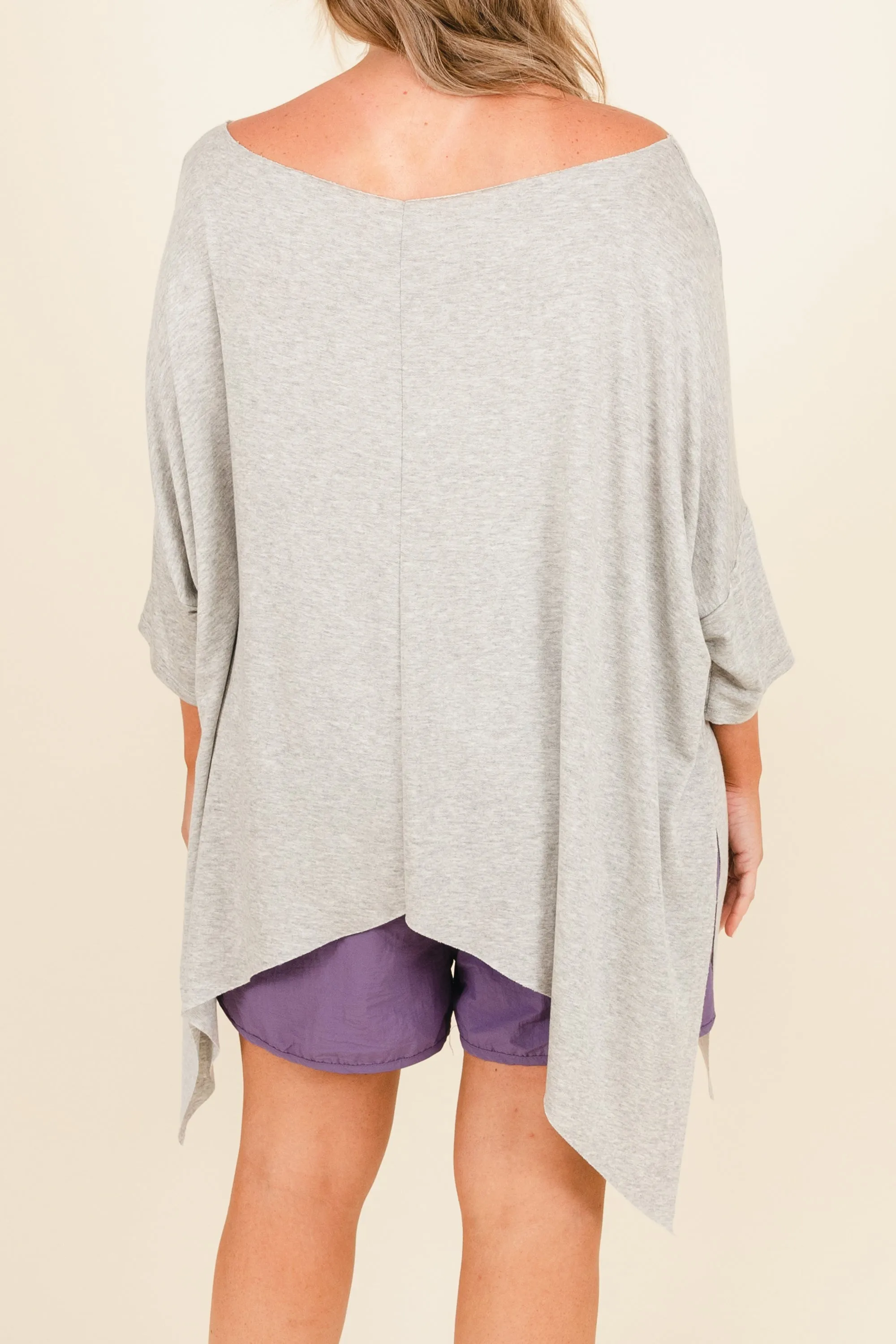 Your Point Of View Tunic, Heather Grey