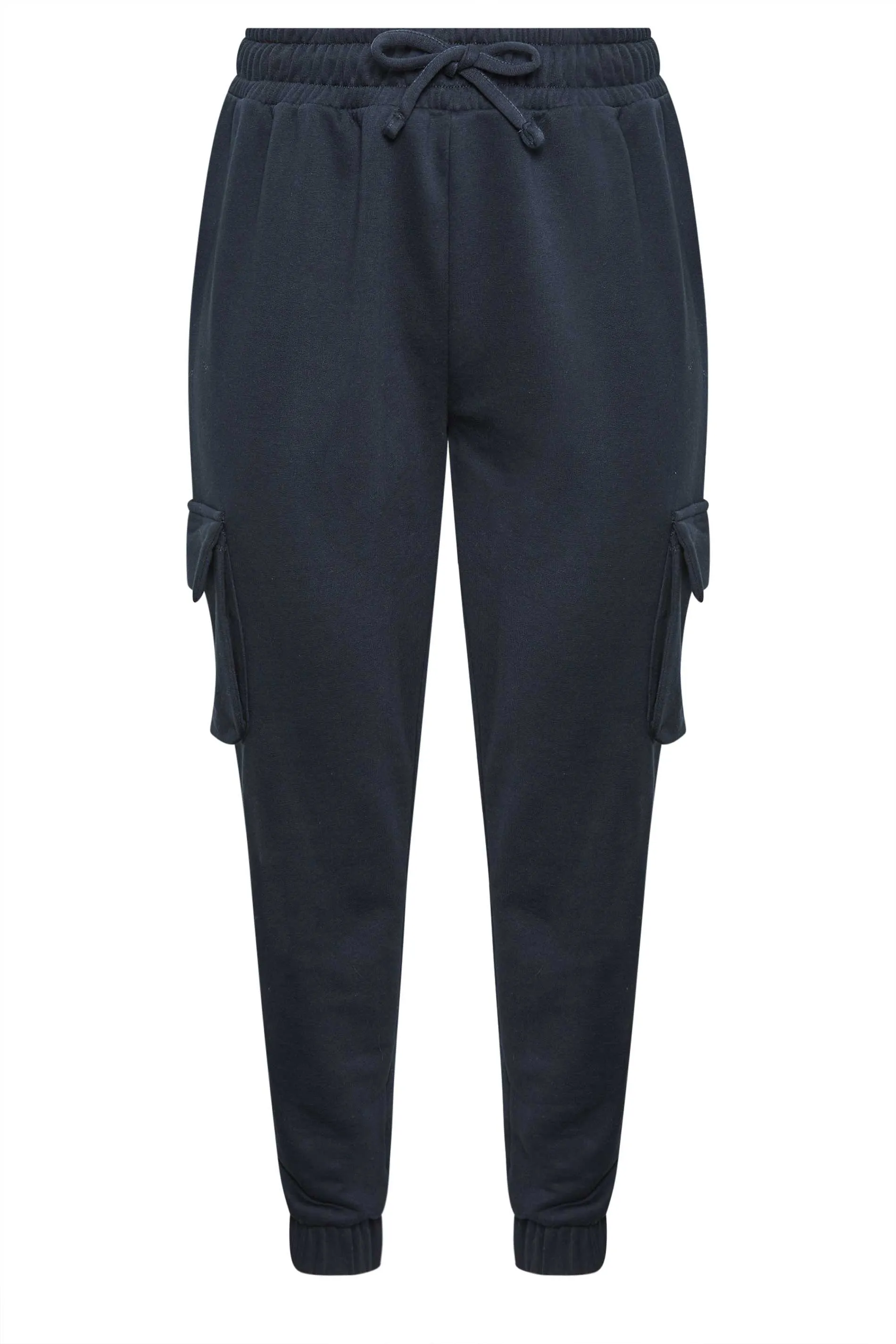 YOURS Curve Navy Blue Cuffed Cargo Joggers