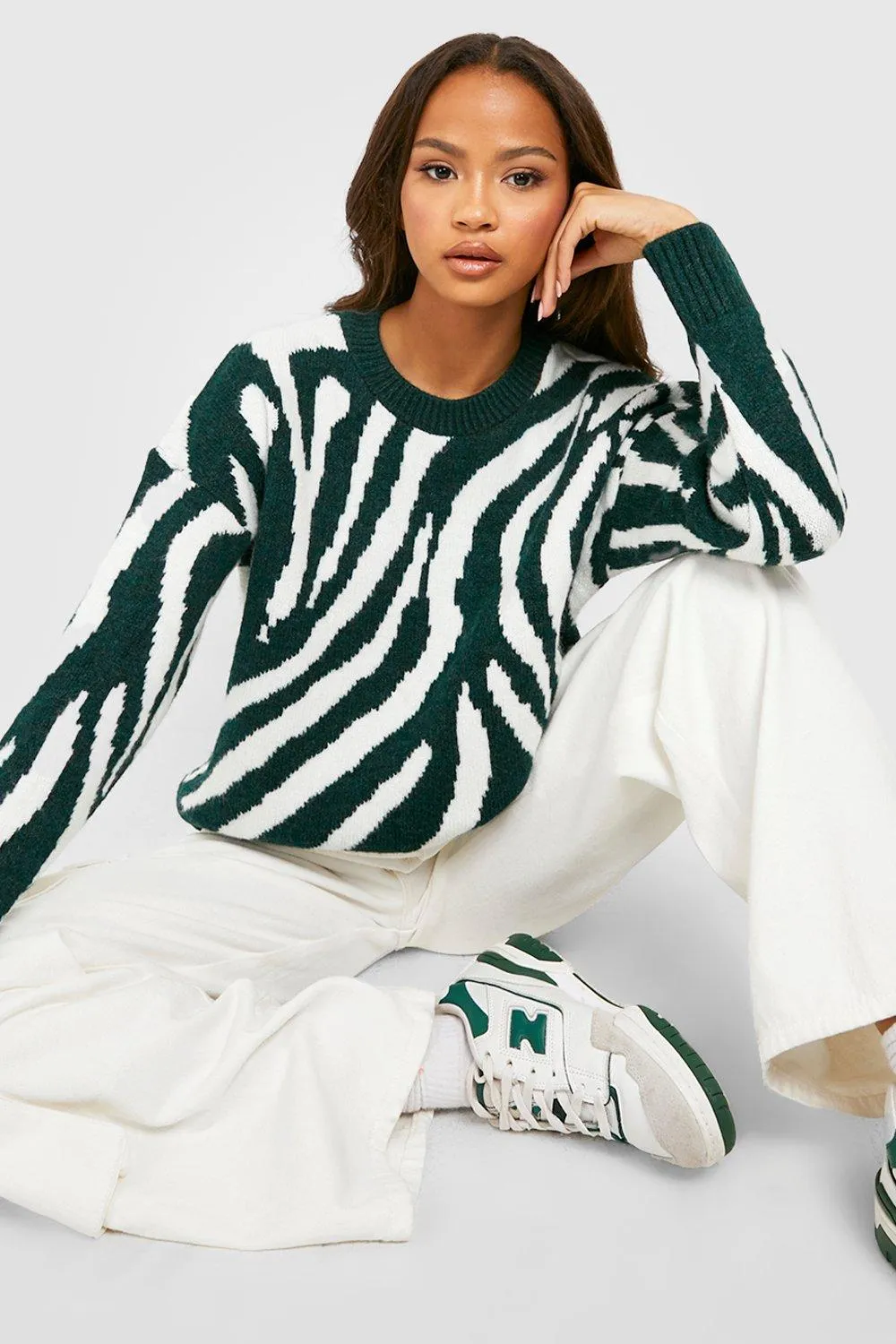 Zebra Knitted Sweater